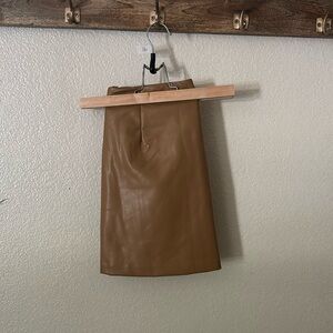 Abercrombie and fitch leather skirt